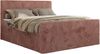 Boxspringbett, Doppelbett mit zwei Bettkästen und hohem Kopfteil aus Cordstoff - TILIANO DUO - 180 x 200 cm - Rosa Cord - H3 Bild 5