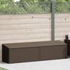 vidaXL Garten-Auflagenbox Braun 220x50x58 cm Poly Rattan 4104075 Bild 2
