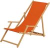 Liegestuhl terracotta Gartenliege Strandliege Sonnendach Tisch Kissen Buche hell 10-309NSTKH Bild 5