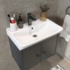 Roomart ADA Badmöbel Set– 2-teiliges Badezimmermöbel Set- Waschbecken mit Unterschrank - H 42 x B 35 x T 60 cm • Anthrazit Bild 5
