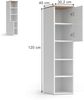 Universalschrank Wido Weiß/Sonoma 30.2 x 120 cm mit einer Tür Vicco Bild 2