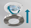 TRANGO LED Einbauleuchte, 6er Set 6729IP65-061MO IP65 LED Einbaustrahler in Anthrazit matt inkl. 6x 5 Watt 3000K warmweiß Ultra Flach LED Modul für Bad, Dusche, Außen, warmweiß, Einbauspots, Deckenstrahler, Deckenlampe, Badleuchte Bild 4