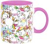 United Labels® Tasse Pummel & Friends Tasse Pummeleinhorn allover Kaffeetasse Pink 320 ml, Keramik Bild 4