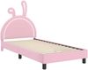 vidaXL Kinderbettgestell mit Kopfteil Rosa 80 x 200 cm PU 42011197 Bild 4