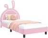 vidaXL Kinderbettgestell mit Kopfteil Rosa 80 x 200 cm PU 42011197 Bild 2