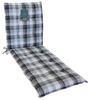 LILENO HOME Liegenauflage perfekt für Strandliege, Sonnenliege Auflage, Gartenliege Auflage, (1er Set), Polster Auflage für Rollliegen Karo Grau, Sitzpolster Bild 4
