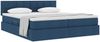 vidaXL Aufbewahrungsbett mit Matratze Blau 180 x 200 cm Kunstleder 3370930 Bild 3