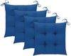 vidaXL Gartenstühle mit Blauen Kissen 3 Stk. Massivholz Teak 3062539 Bild 3