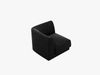 Micadoni Modul Ecke Miley Chenille Haga Schwarz Bild 3