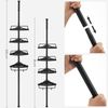 Songmics höhenverstellbares Duschregal, 85-305 cm, 4 Ablagen, Schwarz Bild 5
