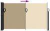 vidaXL Seitenmarkise Ausziehbar Beige 120x500 cm 4004405 Bild 5