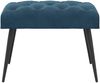 vidaXL Bank mit Knopfheftung Blau 60 x 40 x 45 cm Samt 42038552 Bild 2