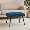 vidaXL Bank mit Knopfheftung Blau 60 x 40 x 45 cm Samt 42038552 Bild 4