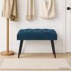 vidaXL Bank mit Knopfheftung Blau 60 x 40 x 45 cm Samt 42038552 Bild 3