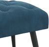 vidaXL Bank mit Knopfheftung Blau 60 x 40 x 45 cm Samt 42038552 Bild 3