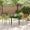 vidaXL Garten Stapelstühle 2 pcs Braun und Grau 54 x 56 x 90 cm 42006823 Bild 3