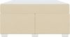 vidaXL Bettrahmen mit Matratze Creme 140 x 200 cm Stoff 3399192 Bild 5