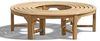 Baumbank Fermo S-Form Teak Massivholz - Außendurchmesser: 180 cm - Modell: 360° Bild 3