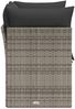 vidaXL Gartensofa 2-Sitzer mit Kissen Grau Poly Rattan 366137 Bild 5