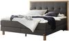 Solara Boxspringbett grau Eiche MassivholzPolyester/Polyamid/Viskose 206cm x 148cm x 125cm Bild 1