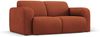 Micadoni Sofa Molino 2-Sitzer Strukturierter Stoff Orange Bild 2