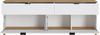 TV-Lowboard mit 2 Schubladen, 2 Klappen PLYMOUTH-129 in weiß mit Eiche Nb, B/H/T ca. 183,8/65,6/40 cm Bild 3