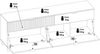 TV-Lowboard mit 2 Schubladen, 2 Klappen PLYMOUTH-129 in weiß mit Eiche Nb, B/H/T ca. 183,8/65,6/40 cm Bild 4