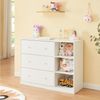 Wickelkommode Beldinupp mit Wickelaufsatz 93x110x55 cm Weiß [en. casa] Bild 2