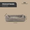 ROHRSCHNEIDER Hundebett - Cord, Hundekorb, Tierbett, Wendekissen, Bezug waschbar, rutschfest Taupe 15x55x42cm Bild 3
