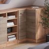 Eck-Küchenschrank für Dachschrägen R-Line Sonoma 75.6 cm mit 1 Tür, Schrankkorpus 60 cm Tiefe Vicco Bild 4