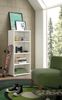 Dmora Bücherregal Aky, Bibliothek mit 3 verstellbaren Regalen, Bücherregal, Wandschrank mit Regalen, 100 % Made in Italy, 60 x 30 x 130 cm, Weiß Bild 2