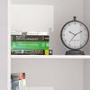 Dmora Bücherregal Aky, Bibliothek mit 3 verstellbaren Regalen, Bücherregal, Wandschrank mit Regalen, 100 % Made in Italy, 60 x 30 x 130 cm, Weiß Bild 5