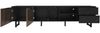 TV-Lowboard, MDF in Marmoroptik mit LED-Beleuchtung & Stauraum, 200x38x50 cm, Schwarz/Holzfarbe Bild 5