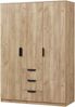 Kleiderschrank Eiselfing 176x120x52 cm 3 Schubladen [en. casa] Bild 2