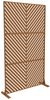 casa. pro Raumteiler, »Kekan« verzinkter Stahl 180x90 cm Braun Bild 2