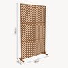 casa. pro Raumteiler, »Kekan« verzinkter Stahl 180x90 cm Braun Bild 3
