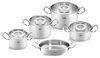 Fissler Original-Profi Collection / Edelstahl-Kochtopfset, 5-teilig, Töpfe mit Glas-Deckel (3 Kochtöpfe,1 Bratentopf 1 Servierpfanne) - Induktion Bild 1