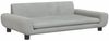 vidaXL Hundebett, Samt, Hellgrau, 100 x 54 x 33 cm Bild 2