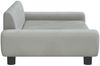 vidaXL Hundebett, Samt, Hellgrau, 100 x 54 x 33 cm Bild 4