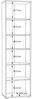 FORTE Tempra2 Regal, Holzwerkstoff, Braun, 54 x 197,5 x 34,8 cm Bild 5