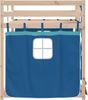 vidaXL Etagenbett mit Vorhängen Blau 90x190 cm Massivholz Kiefer 3283905 Bild 5