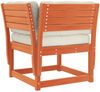 vidaXL 6-tlg. Garten-Sofagarnitur mit Kissen Wachsbraun Kiefernholz 3217027 Bild 5