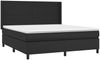 vidaXL Boxspringbett mit Matratze Schwarz 180x200 cm Kunstleder 3132393 Bild 3