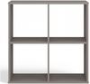 Selsey 'Malax' Offenes Standregal, 4 Fächer, Grau, 75 x 74 x 30 cm Bild 3