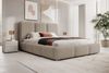 Selsey 'Bauro' Polsterbett mit Stauraum und Bouclé-Bezug, beige, 160x200 cm Bild 2