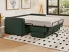 Vente-unique - LORETO Sofa SamtStoff Grün - B 223 cm95 cm x H 90 cm x L 215 cm Bild 3