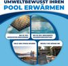 KESSER® Pool Solarabdeckplane | Solarfolie Stärke 120µm | Solarabdeckung Solarplane zuschneidbar | Poolsolarplane Solar Folie inkl. 1x Schere, 1x Lochzange & 12x Ösen | Poolheizung für Wassererwärmung Schwarz, 600 x 400cm Bild 5