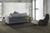 Dmora 3-Sitzer Schlafsofa Adalberto, Wohnzimmersofa mit drehbarer Öffnung, gepolsterter Stoff, schmale Armlehnen, 100 % Made in Italy, 200 x 95 x 90 cm, Grau Bild 5