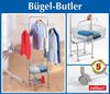 Wenko Bügel Butler Kleiderbügel Kleiderständer Kleiderbutler Wäsche Korb Stange Bild 2