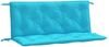 vidaXL Gartenbank-Auflagen, 2 Stk., Polyester, Türkis, 120 x 50 x 7 cm Bild 2
